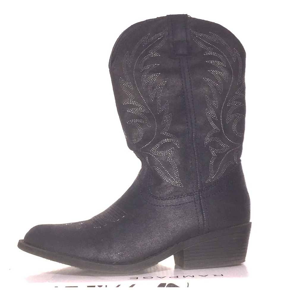 Rampage women’s black cowboy boots